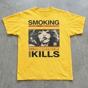 Yellow Smoking Kills Graphic Tee